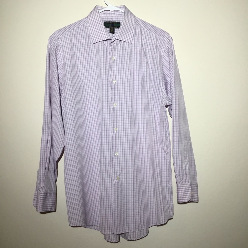 Alexander Julian Purple Gingham Button Down (A)